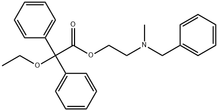 2,2-Diphenyl-2-ethoxyacetic acid 2-[benzyl(methyl)amino]ethyl ester Structure