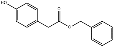 (4-ヒドロキシフェニル)酢酸ベンジル 化学構造式