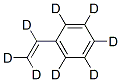 ポリ(スチレン) (スチレン-D8, 98%) 化学構造式