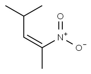 (Z)-2-Nitro-4-methyl-2-pentene Structure