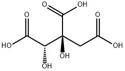 ヒドロキシくえん酸, (-)- 化学構造式