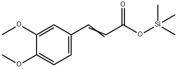 3-[3,4-Dimethoxyphenyl]propenoic acid trimethylsilyl ester Structure