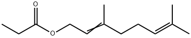 3,7-ジメチル-2,6-オクタジエン-1-オールプロパノアート 化学構造式