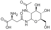 2-ACETAMIDO-1-BETA-[L-ASPARTAMIDO]-1,2-DIDEOXY-D-GLUCOSE Structure