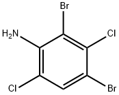 4,6-ジブロモ-2,5-ジクロロアニリン 化学構造式