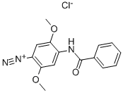 4-(ベンゾイルアミノ)-2,5-ジメトキシベンゼンジアゾニウム 化学構造式