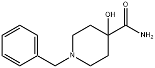 1-ベンジル-4-ヒドロキシピペリジン-4-カルボキサミド 化学構造式