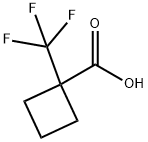 1-TRIFLUOROMETHYLCYCLOBUTANE-1-CARBOXYLIC ACID Structure