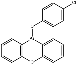 10-(p-クロロフェノキシ)-10H-フェノキサルシン 化学構造式