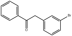 2-(3-ブロモフェニル)アセトフェノン 化学構造式