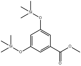 3,5-Bis[(trimethylsilyl)oxy]benzoic acid methyl ester Struktur