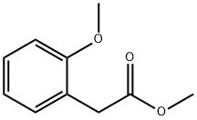 2-メトキシフェニル酢酸メチル 化学構造式