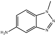 1-甲基-1H-苯并[D][1,2,3]三唑-5-胺, 27799-83-3, 结构式
