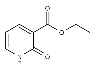 2-ヒドロキシピリジン-3-カルボン酸エチル 化学構造式
