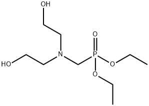 [[ビス(2-ヒドロキシエチル)アミノ]メチル]ホスホン酸ジエチル 化学構造式