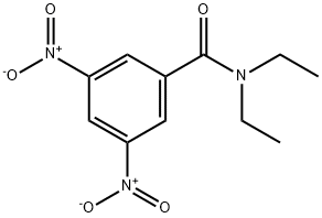 N,N-二乙基-3,5-二硝基苯甲酰胺 结构式