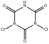 二氯异氰尿酸,2782-57-2,结构式