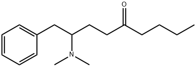 2-(Dimethylamino)-1-phenyl-5-nonanone Structure