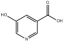 5-ヒドロキシニコチン酸 化学構造式