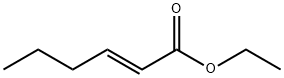 (2E)-2-ヘキセン酸エチル 化学構造式