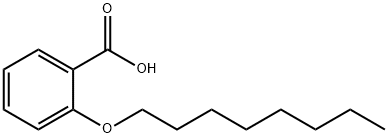 2-n-Octyloxybenzoic acid 化学構造式