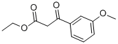 (3-メトキシベンゾイル)酢酸エチル 化学構造式