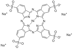 ニッケル(II) フタロシアニン-テトラスルホン酸 四ナトリウム塩 化学構造式