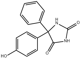 5-(4-羟基苯基)-5-苯基海因,2784-27-2,结构式