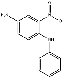 2-硝基-4-氨基二苯胺, 2784-89-6, 结构式