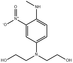 N-[4-(甲基氨基)-3-硝基苯基]二乙醇胺, 2784-94-3, 结构式