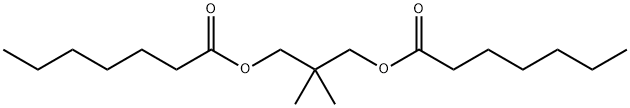 ジヘプタン酸2,2-ジメチル-1,3-プロパンジイル 化学構造式