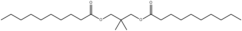 2,2-dimethyl-1,3-propanediyl didecanoate Structure