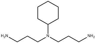 N-(3-アミノプロピル)-N-シクロヘキシル-1,3-プロパンジアミン 化学構造式