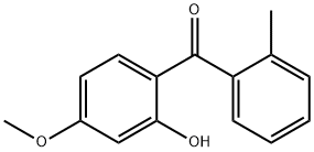 2-ヒドロキシ-4-メトキシ-2'-メチルベンゾフェノン 化学構造式