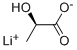 (R)-2-ヒドロキシプロパン酸リチウム 化学構造式