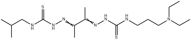4-[3-(Diethylamino)propyl]-4'-(2-methylpropyl)[1,1'-(1,2-dimethyl-1,2-ethanediylidene)bisthiosemicarbazide] Structure