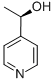 [R,(+)]-α-メチル-4-ピリジンメタノール 化学構造式