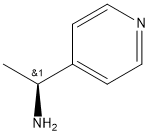(S)-1-(4-吡啶基)乙胺, 27854-96-2, 结构式