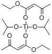 ジイソプロポキシビス(エチルアセトアセテート)チタン 化学構造式