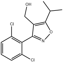 [3-(2,6-二氯苯基)-5-异丙基异恶唑-4-基]甲醇, 278597-30-1, 结构式
