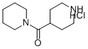 PIPERIDINE, 1-(4-PIPERIDINYLCARBONYL)-, HYDROCHLORIDE Struktur