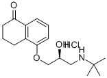ENT-レボブノロール塩酸塩 (R-BUNOLOL HYDROCHLORIDE) 化学構造式