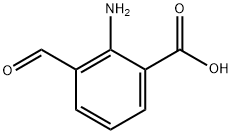 2-アミノ-3-ホルミル安息香酸 化学構造式
