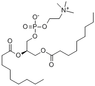 1,2-二壬酰-SN-甘油-3-磷酰胆碱, 27869-45-0, 结构式