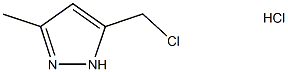 5-(Chloromethyl)-3-methyl-1H-pyrazolehydrochloride Structure