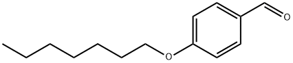 4-ヘプチルオキシベンズアルデヒド 化学構造式