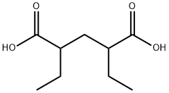 2,4-ジエチルグルタル酸 (DL-, meso-混合物) 化学構造式