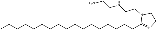 N-(2-アミノエチル)-2-ヘプタデシル-4,5-ジヒドロ-1H-イミダゾール-1-エタンアミン 化学構造式