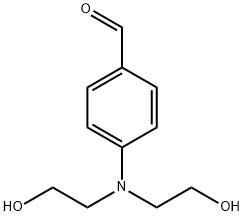 4-[N,N-ビス(2-ヒドロキシエチル)アミノ]ベンズアルデヒド 化学構造式