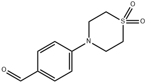 4-(1,1-DIOXOTHIOMORPHOLINO)BENZALDEHYDE Structure